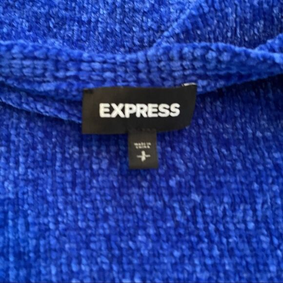 Express Blue Drapey Sweater - Picture 5 of 6